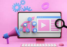 تبلیغات بر روی لپ تاپ صورتی