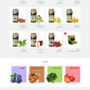 طراحی سایت بهستان | فروشگاه محصولات طبیعی خانگی