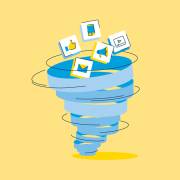 گردبادی از آیکن