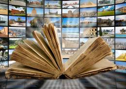 کتاب باز و تلویزیون های روشن