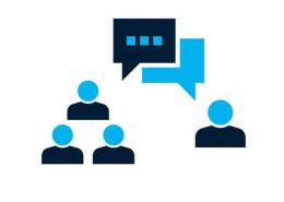 چهار آدمک در کنار هم