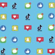 کادری با علامت لایک و شبکه اجتماعی