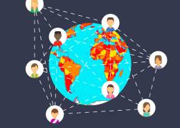 کره زمین و شاخه هایی از آدمک