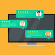 لپ تاپ و آیکن های بیرون آمده از آن