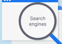 ذره بین بر روی کاغذ سفید