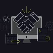 آیکن دست دادن به هم