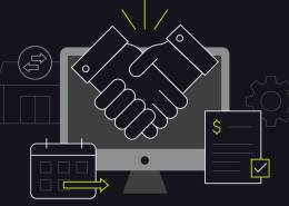 آیکن دست دادن به هم