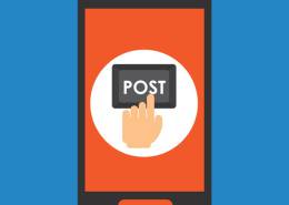 فشار انگشت بر روی علامت پست در موبایل