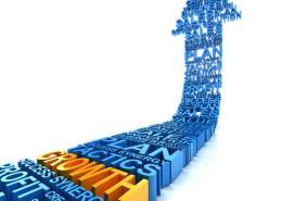 فلشی با کلمات رو به سمت بالا