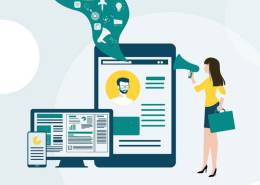 کاراکتری ایستاده در کنار موبایل